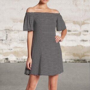 Abound Women's Black And White Striped Dress Size Medium